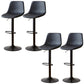 Industrial Liftable Bar-stool Metal Counter Bar Stool with Metal Legs Black 4 Piece Set Clearhalo 'Bar Furniture' 'Bar Stools' 'bar_stools' 'furn' 'furn_bar_stools' 'Furniture' 'furniture_bar_stools' 'Kitchen & Dining Furniture' 5031414
