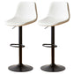 Industrial Liftable Bar-stool Metal Counter Bar Stool with Metal Legs White 2 Piece Set Clearhalo 'Bar Furniture' 'Bar Stools' 'bar_stools' 'furn' 'furn_bar_stools' 'Furniture' 'furniture_bar_stools' 'Kitchen & Dining Furniture' 5031428