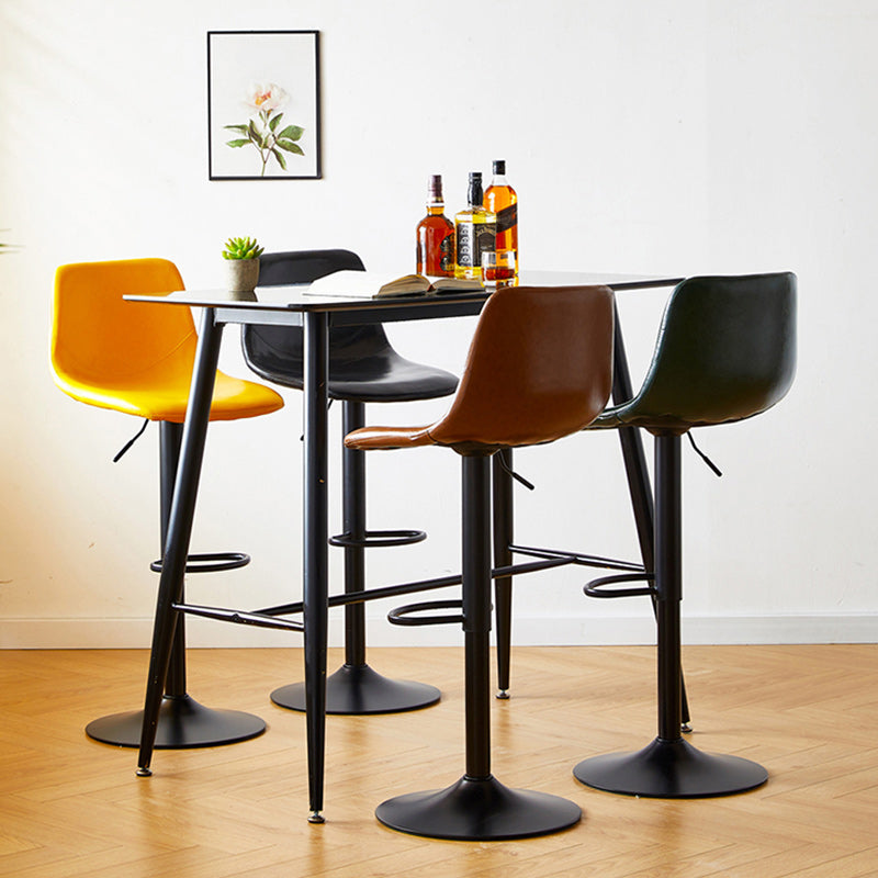 Industrial Liftable Bar-stool Metal Counter Bar Stool with Metal Legs Clearhalo 'Bar Furniture' 'Bar Stools' 'bar_stools' 'furn' 'furn_bar_stools' 'Furniture' 'furniture_bar_stools' 'Kitchen & Dining Furniture' 5031429