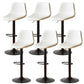 Industrial Liftable Bar-stool Metal Counter Bar Stool with Metal Legs White 6 Piece Set Clearhalo 'Bar Furniture' 'Bar Stools' 'bar_stools' 'furn' 'furn_bar_stools' 'Furniture' 'furniture_bar_stools' 'Kitchen & Dining Furniture' 5031433