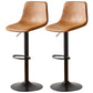 Industrial Liftable Bar-stool Metal Counter Bar Stool with Metal Legs Brown 2 Piece Set Clearhalo 'Bar Furniture' 'Bar Stools' 'bar_stools' 'furn' 'furn_bar_stools' 'Furniture' 'furniture_bar_stools' 'Kitchen & Dining Furniture' 5031439