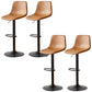 Industrial Liftable Bar-stool Metal Counter Bar Stool with Metal Legs Brown 4 Piece Set Clearhalo 'Bar Furniture' 'Bar Stools' 'bar_stools' 'furn' 'furn_bar_stools' 'Furniture' 'furniture_bar_stools' 'Kitchen & Dining Furniture' 5031440