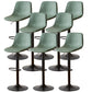 Industrial Liftable Bar-stool Metal Counter Bar Stool with Metal Legs Green 8 Piece Set Clearhalo 'Bar Furniture' 'Bar Stools' 'bar_stools' 'furn' 'furn_bar_stools' 'Furniture' 'furniture_bar_stools' 'Kitchen & Dining Furniture' 5031450