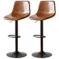 Industrial Liftable Bar-stool Metal Counter Bar Stool with Metal Legs Light Brown 2 Piece Set Clearhalo 'Bar Furniture' 'Bar Stools' 'bar_stools' 'furn' 'furn_bar_stools' 'Furniture' 'furniture_bar_stools' 'Kitchen & Dining Furniture' 5031455