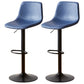 Industrial Liftable Bar-stool Metal Counter Bar Stool with Metal Legs Royal Blue 2 Piece Set Clearhalo 'Bar Furniture' 'Bar Stools' 'bar_stools' 'furn' 'furn_bar_stools' 'Furniture' 'furniture_bar_stools' 'Kitchen & Dining Furniture' 5031463