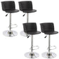 Modern Liftable Bar-stool Metal Counter Bar Stool with Metal Legs Black 4 Piece Set Clearhalo 'Bar Furniture' 'Bar Stools' 'bar_stools' 'furn' 'furn_bar_stools' 'Furniture' 'furniture_bar_stools' 'Kitchen & Dining Furniture' 5031535