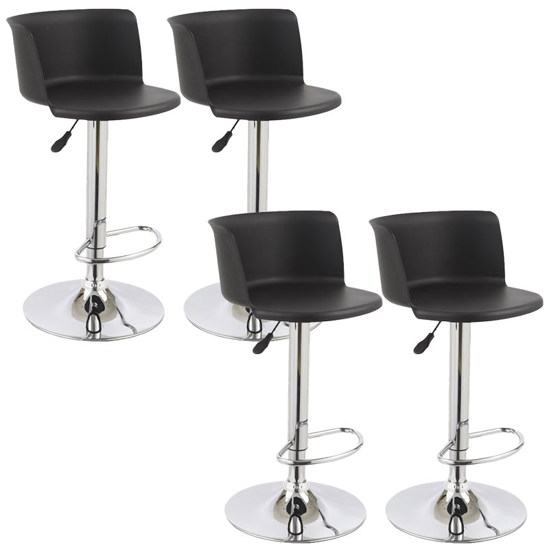 Modern Liftable Bar-stool Metal Counter Bar Stool with Metal Legs Black 4 Piece Set Clearhalo 'Bar Furniture' 'Bar Stools' 'bar_stools' 'furn' 'furn_bar_stools' 'Furniture' 'furniture_bar_stools' 'Kitchen & Dining Furniture' 5031535