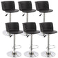 Modern Liftable Bar-stool Metal Counter Bar Stool with Metal Legs Black 6 Piece Set Clearhalo 'Bar Furniture' 'Bar Stools' 'bar_stools' 'furn' 'furn_bar_stools' 'Furniture' 'furniture_bar_stools' 'Kitchen & Dining Furniture' 5031536