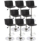 Modern Liftable Bar-stool Metal Counter Bar Stool with Metal Legs Black 8 Piece Set Clearhalo 'Bar Furniture' 'Bar Stools' 'bar_stools' 'furn' 'furn_bar_stools' 'Furniture' 'furniture_bar_stools' 'Kitchen & Dining Furniture' 5031538