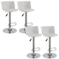 Modern Liftable Bar-stool Metal Counter Bar Stool with Metal Legs White 4 Piece Set Clearhalo 'Bar Furniture' 'Bar Stools' 'bar_stools' 'furn' 'furn_bar_stools' 'Furniture' 'furniture_bar_stools' 'Kitchen & Dining Furniture' 5031543
