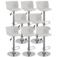 Modern Liftable Bar-stool Metal Counter Bar Stool with Metal Legs White 8 Piece Set Clearhalo 'Bar Furniture' 'Bar Stools' 'bar_stools' 'furn' 'furn_bar_stools' 'Furniture' 'furniture_bar_stools' 'Kitchen & Dining Furniture' 5031547