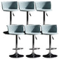 Modern Liftable Bar-stool Metal Counter Bar Stool with Metal Legs Light Blue 6 Piece Set Clearhalo 'Bar Furniture' 'Bar Stools' 'bar_stools' 'furn' 'furn_bar_stools' 'Furniture' 'furniture_bar_stools' 'Kitchen & Dining Furniture' 5031551