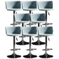 Modern Liftable Bar-stool Metal Counter Bar Stool with Metal Legs Light Blue 8 Piece Set Clearhalo 'Bar Furniture' 'Bar Stools' 'bar_stools' 'furn' 'furn_bar_stools' 'Furniture' 'furniture_bar_stools' 'Kitchen & Dining Furniture' 5031552