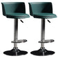 Modern Liftable Bar-stool Metal Counter Bar Stool with Metal Legs Blackish Green 2 Piece Set Clearhalo 'Bar Furniture' 'Bar Stools' 'bar_stools' 'furn' 'furn_bar_stools' 'Furniture' 'furniture_bar_stools' 'Kitchen & Dining Furniture' 5031557