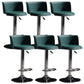 Modern Liftable Bar-stool Metal Counter Bar Stool with Metal Legs Blackish Green 6 Piece Set Clearhalo 'Bar Furniture' 'Bar Stools' 'bar_stools' 'furn' 'furn_bar_stools' 'Furniture' 'furniture_bar_stools' 'Kitchen & Dining Furniture' 5031559