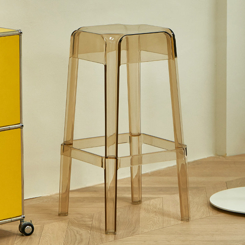 Contemporary Bar-stool Plastic Counter Bar Stool for Restaurant Clearhalo 'Bar Furniture' 'Bar Stools' 'bar_stools' 'furn' 'furn_bar_stools' 'Furniture' 'furniture_bar_stools' 'Kitchen & Dining Furniture' 5031567