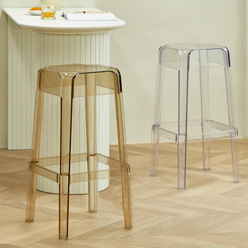 Contemporary Bar-stool Plastic Counter Bar Stool for Restaurant Clearhalo 'Bar Furniture' 'Bar Stools' 'bar_stools' 'furn' 'furn_bar_stools' 'Furniture' 'furniture_bar_stools' 'Kitchen & Dining Furniture' 5031568