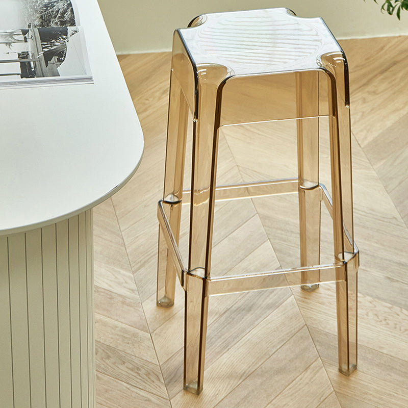 Contemporary Bar-stool Plastic Counter Bar Stool for Restaurant Clearhalo 'Bar Furniture' 'Bar Stools' 'bar_stools' 'furn' 'furn_bar_stools' 'Furniture' 'furniture_bar_stools' 'Kitchen & Dining Furniture' 5031584