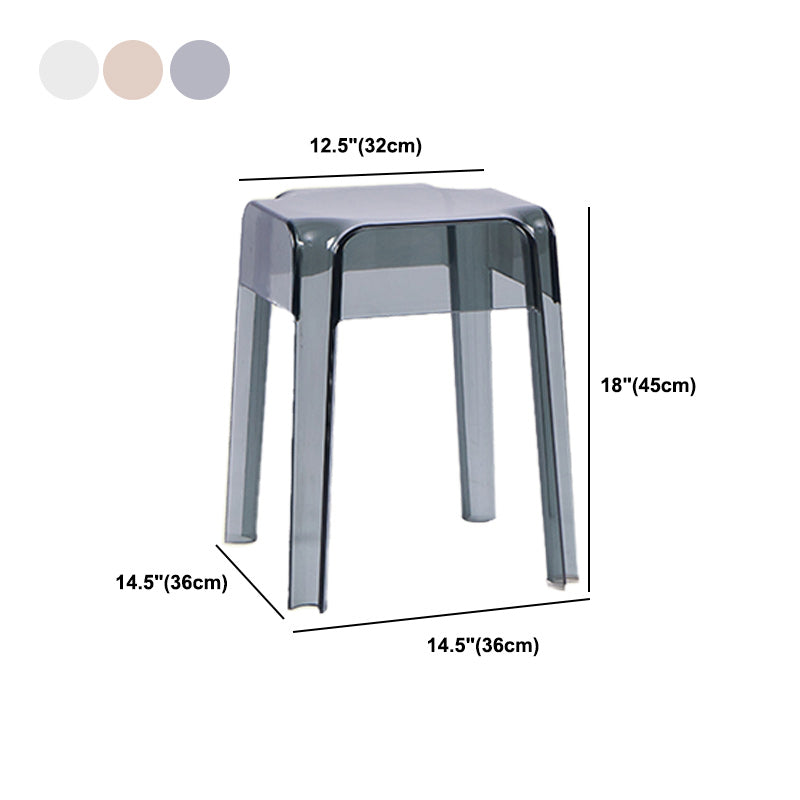 Contemporary Bar-stool Plastic Counter Bar Stool for Restaurant Clearhalo 'Bar Furniture' 'Bar Stools' 'bar_stools' 'furn' 'furn_bar_stools' 'Furniture' 'furniture_bar_stools' 'Kitchen & Dining Furniture' 5031600
