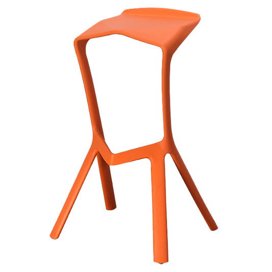 Nordic Stackable Bar-stool Plastic Counter Bar Stool for Home Clearhalo 'Bar Furniture' 'Bar Stools' 'bar_stools' 'furn' 'furn_bar_stools' 'Furniture' 'furniture_bar_stools' 'Kitchen & Dining Furniture' 5031611