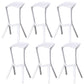 Nordic Stackable Bar-stool Plastic Counter Bar Stool for Home White 6 Piece Set Clearhalo 'Bar Furniture' 'Bar Stools' 'bar_stools' 'furn' 'furn_bar_stools' 'Furniture' 'furniture_bar_stools' 'Kitchen & Dining Furniture' 5031615