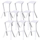 Nordic Stackable Bar-stool Plastic Counter Bar Stool for Home White 8 Piece Set Clearhalo 'Bar Furniture' 'Bar Stools' 'bar_stools' 'furn' 'furn_bar_stools' 'Furniture' 'furniture_bar_stools' 'Kitchen & Dining Furniture' 5031616