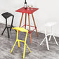 Nordic Stackable Bar-stool Plastic Counter Bar Stool for Home Clearhalo 'Bar Furniture' 'Bar Stools' 'bar_stools' 'furn' 'furn_bar_stools' 'Furniture' 'furniture_bar_stools' 'Kitchen & Dining Furniture' 5031625