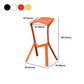 Nordic Stackable Bar-stool Plastic Counter Bar Stool for Home Clearhalo 'Bar Furniture' 'Bar Stools' 'bar_stools' 'furn' 'furn_bar_stools' 'Furniture' 'furniture_bar_stools' 'Kitchen & Dining Furniture' 5031633
