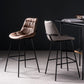 Industrial Bar-stool PU Leather Counter Bar Stool with Metal Legs Clearhalo 'Bar Furniture' 'Bar Stools' 'bar_stools' 'furn' 'furn_bar_stools' 'Furniture' 'furniture_bar_stools' 'Kitchen & Dining Furniture' 5031732