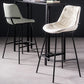 Industrial Bar-stool PU Leather Counter Bar Stool with Metal Legs Clearhalo 'Bar Furniture' 'Bar Stools' 'bar_stools' 'furn' 'furn_bar_stools' 'Furniture' 'furniture_bar_stools' 'Kitchen & Dining Furniture' 5031734
