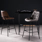 Industrial Bar-stool PU Leather Counter Bar Stool with Metal Legs Clearhalo 'Bar Furniture' 'Bar Stools' 'bar_stools' 'furn' 'furn_bar_stools' 'Furniture' 'furniture_bar_stools' 'Kitchen & Dining Furniture' 5031750