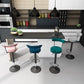 Glam Liftable Backrest Counter Stool Steel Kitchen Bar Stool with Cushion and Pedal Clearhalo 'Bar Furniture' 'Bar Stools' 'bar_stools' 'furn' 'furn_bar_stools' 'Furniture' 'furniture_bar_stools' 'Kitchen & Dining Furniture' 5031775