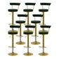 Glam Liftable Backrest Counter Stool Steel Kitchen Bar Stool with Cushion and Pedal Blackish Green Gold 8 Piece Set Clearhalo 'Bar Furniture' 'Bar Stools' 'bar_stools' 'furn' 'furn_bar_stools' 'Furniture' 'furniture_bar_stools' 'Kitchen & Dining Furniture' 5031816