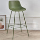 Contemporary Bar-stool Plastic Counter Bar Stool with Metal Legs for Home Clearhalo 'Bar Furniture' 'Bar Stools' 'bar_stools' 'furn' 'furn_bar_stools' 'Furniture' 'furniture_bar_stools' 'Kitchen & Dining Furniture' 5031818