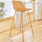 Contemporary Bar-stool Plastic Counter Bar Stool with Metal Legs for Home Clearhalo 'Bar Furniture' 'Bar Stools' 'bar_stools' 'furn' 'furn_bar_stools' 'Furniture' 'furniture_bar_stools' 'Kitchen & Dining Furniture' 5031825