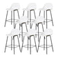 Scandinavian Reception Low Back Stool Matte Finish Plastic Barstool White 8 Piece Set Counter Stool(26"H) Clearhalo 'Bar Furniture' 'Bar Stools' 'bar_stools' 'furn' 'furn_bar_stools' 'Furniture' 'furniture_bar_stools' 'Kitchen & Dining Furniture' 5031871