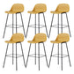Scandinavian Reception Low Back Stool Matte Finish Plastic Barstool Ginger 6 Piece Set Bar Stool(30"H) Clearhalo 'Bar Furniture' 'Bar Stools' 'bar_stools' 'furn' 'furn_bar_stools' 'Furniture' 'furniture_bar_stools' 'Kitchen & Dining Furniture' 5031897