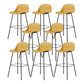Scandinavian Reception Low Back Stool Matte Finish Plastic Barstool Ginger 8 Piece Set Bar Stool(30"H) Clearhalo 'Bar Furniture' 'Bar Stools' 'bar_stools' 'furn' 'furn_bar_stools' 'Furniture' 'furniture_bar_stools' 'Kitchen & Dining Furniture' 5031898