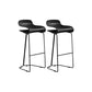 Contemporary Bar Stool Plastic Counter Bar Stool with Metal Legs Clearhalo 'Bar Furniture' 'Bar Stools' 'bar_stools' 'furn' 'furn_bar_stools' 'Furniture' 'furniture_bar_stools' 'Kitchen & Dining Furniture' 5031906