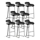 Contemporary Bar Stool Plastic Counter Bar Stool with Metal Legs Clearhalo 'Bar Furniture' 'Bar Stools' 'bar_stools' 'furn' 'furn_bar_stools' 'Furniture' 'furniture_bar_stools' 'Kitchen & Dining Furniture' 5031911