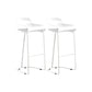 Contemporary Bar Stool Plastic Counter Bar Stool with Metal Legs Clearhalo 'Bar Furniture' 'Bar Stools' 'bar_stools' 'furn' 'furn_bar_stools' 'Furniture' 'furniture_bar_stools' 'Kitchen & Dining Furniture' 5031913