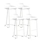 Contemporary Bar Stool Plastic Counter Bar Stool with Metal Legs Clearhalo 'Bar Furniture' 'Bar Stools' 'bar_stools' 'furn' 'furn_bar_stools' 'Furniture' 'furniture_bar_stools' 'Kitchen & Dining Furniture' 5031916