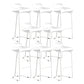 Contemporary Bar Stool Plastic Counter Bar Stool with Metal Legs Clearhalo 'Bar Furniture' 'Bar Stools' 'bar_stools' 'furn' 'furn_bar_stools' 'Furniture' 'furniture_bar_stools' 'Kitchen & Dining Furniture' 5031919