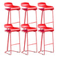 Contemporary Bar Stool Plastic Counter Bar Stool with Metal Legs Clearhalo 'Bar Furniture' 'Bar Stools' 'bar_stools' 'furn' 'furn_bar_stools' 'Furniture' 'furniture_bar_stools' 'Kitchen & Dining Furniture' 5031925
