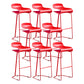 Contemporary Bar Stool Plastic Counter Bar Stool with Metal Legs Clearhalo 'Bar Furniture' 'Bar Stools' 'bar_stools' 'furn' 'furn_bar_stools' 'Furniture' 'furniture_bar_stools' 'Kitchen & Dining Furniture' 5031927