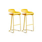 Contemporary Bar Stool Plastic Counter Bar Stool with Metal Legs Clearhalo 'Bar Furniture' 'Bar Stools' 'bar_stools' 'furn' 'furn_bar_stools' 'Furniture' 'furniture_bar_stools' 'Kitchen & Dining Furniture' 5031929