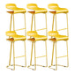 Contemporary Bar Stool Plastic Counter Bar Stool with Metal Legs Clearhalo 'Bar Furniture' 'Bar Stools' 'bar_stools' 'furn' 'furn_bar_stools' 'Furniture' 'furniture_bar_stools' 'Kitchen & Dining Furniture' 5031933