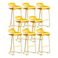 Contemporary Bar Stool Plastic Counter Bar Stool with Metal Legs Clearhalo 'Bar Furniture' 'Bar Stools' 'bar_stools' 'furn' 'furn_bar_stools' 'Furniture' 'furniture_bar_stools' 'Kitchen & Dining Furniture' 5031934