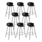 Contemporary Style Bar Stool Plastic Counter Bar Stool with Metal Legs Clearhalo 'Bar Furniture' 'Bar Stools' 'bar_stools' 'furn' 'furn_bar_stools' 'Furniture' 'furniture_bar_stools' 'Kitchen & Dining Furniture' 5032058