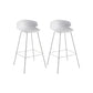 Contemporary Style Bar Stool Plastic Counter Bar Stool with Metal Legs Clearhalo 'Bar Furniture' 'Bar Stools' 'bar_stools' 'furn' 'furn_bar_stools' 'Furniture' 'furniture_bar_stools' 'Kitchen & Dining Furniture' 5032059